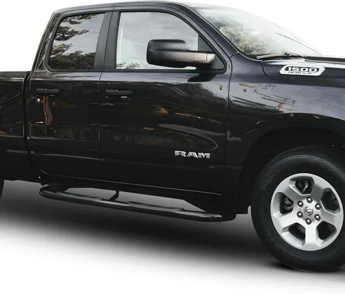 Vista 4 de Westin 23-4085 E-Series 3 Nerf Step Bars se adapta a Ram 1500 Crew Cab 2019-2023 (Excl. Ram 1500 Classic), color negro, 1 par