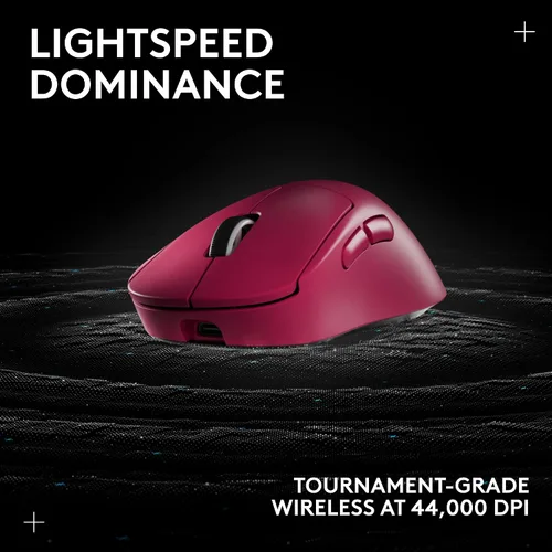 Vista 5 de Logitech G PRO X Superlight 2 Ratón Inalámbrico para Juegos, 60g Pro-Grade con 5 Botones Programables, Sensor de 44k DPI, Tasa de Reporte de 8kHz