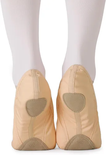 Vista 7 de Zapatos de ballet para mujeres y niñas, zapatos de ballet para mujer, zapatos de baile de lona, zapatos tipo ballet zapatos de yoga.
