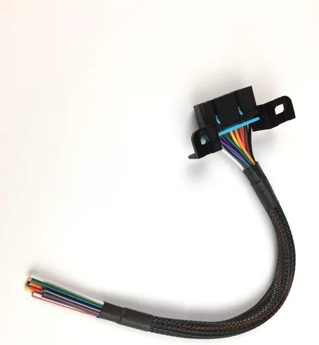 Vista 5 de 16PIN j1962F OBD2 Conector hembra a cable abierto OBDII, conector de cable de arnés fijo para puerto de tablero