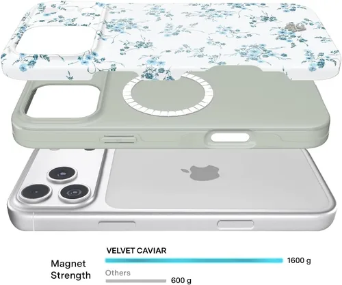 Vista 1318 de VELVET CAVIAR Funda para iPhone 15, compatible con MagSafe, probada contra caídas de 10 pies, fundas protectoras de diseño, leopardo color rosa