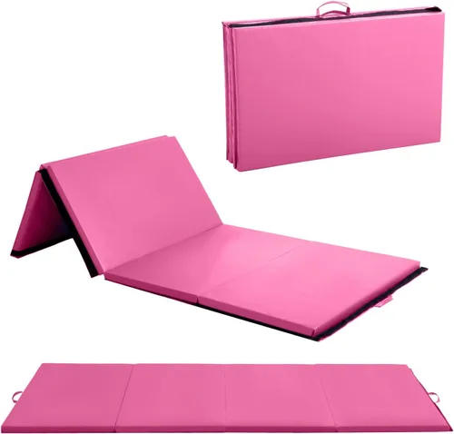 Vista 18 de Gymnastics Mats Foldable Tumbling Mats Portable Gymnastics Exercise Mat Thick Gymnastics Tumbling Mats Pad Home Exercise Panel Mat With Carrying