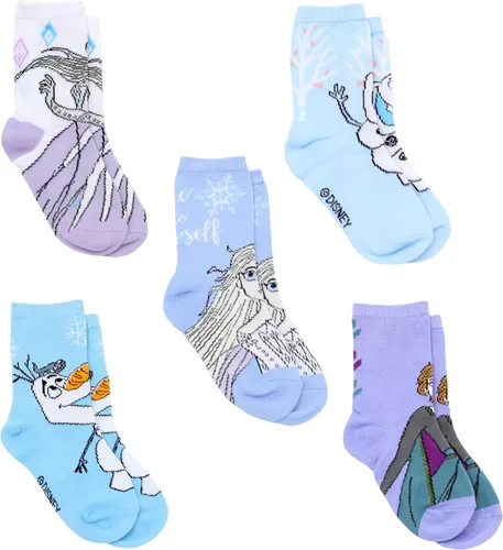 Vista 2 de Disney Juego de calcetines de Frozen para niñas pequeñas