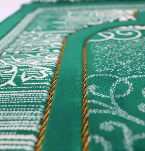 Vista 8 de Modefa Alfombra de oración islámica turca, alfombra de oración Janamaz de terciopelo suave, tapete de oración musulmana para hombres y mujeres