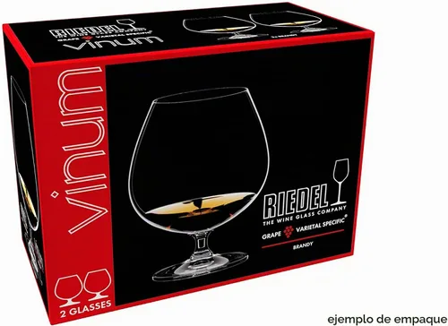 Vista 5 de Riedel Vinum 6416/18 - Juego de 2 copas de brandy, aptas para lavavajillas, color marrón