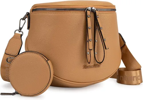 Vista 14 de Montana West Bolsos grandes cruzados para mujeres, bolso de cintura con bandolera ajustable