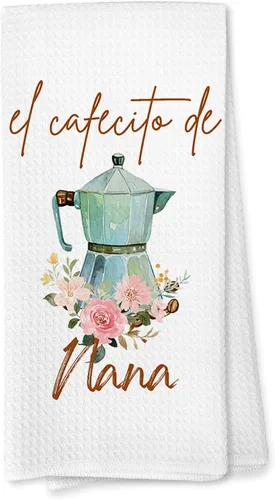 Vista 9 de Voatok Abuela Gifts - Toallas de cocina de café, regalos de Abuela para Navidad, cumpleaños de parte de nietos, toallas de mano para el mejor regalo