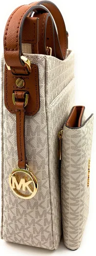 Vista 4 de Michael Kors - Bolso bandolera de piel con cadena de tamaño mediano Rosa talla única