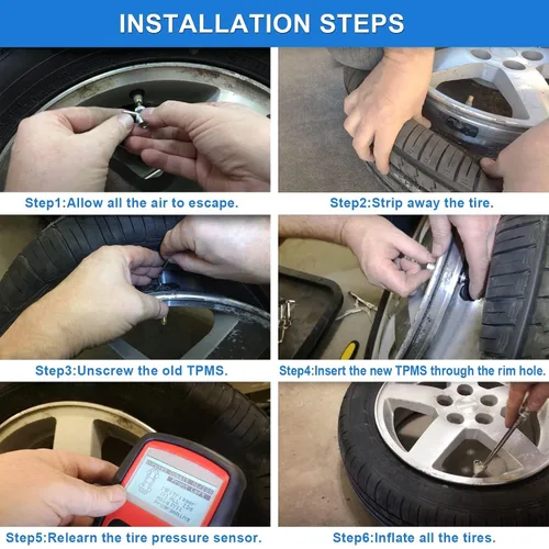 Vista 5 de Sensor de presión de neumáticos TPMS compatible con Infiniti Nissan preprogramado 315MHz Reemplazar # 40700-JA01B 40700-1AA0B 40700-1AA0D