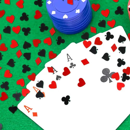 Vista 9 de Honbay Confeti de mesa de fiesta de casino de 2.12 oz, diseño de confeti metálico y lentejuelas para fiesta de fiesta de Viva Las Vegas, noche