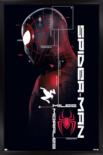 Vista 6 de Trends International Marvel's Spider-Man: Miles Morales - Póster de pared de Miles, 22.375 x 34 pulgadas, versión sin marco