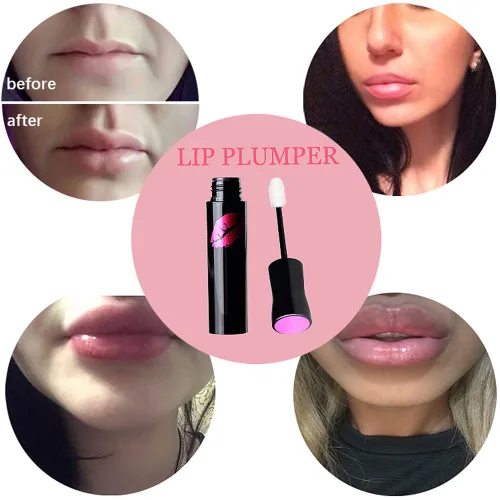 Vista 6 de Dispositivo de relleno de labios+juego de brillo para labios, kit de herramientas de relleno de labios en forma de pez, potenciador de labios