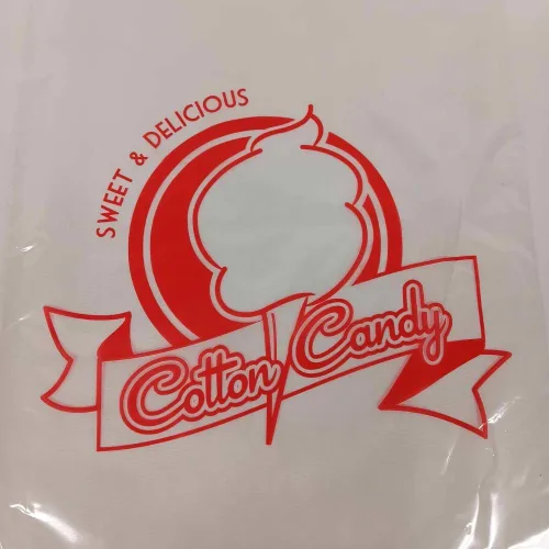 Vista 4 de Oasis Supply, Bolsas de algodón de azúcar resistentes, diseño de rueda de fortuna de carnaval, 100 unidades, lazos giratorios incluidos