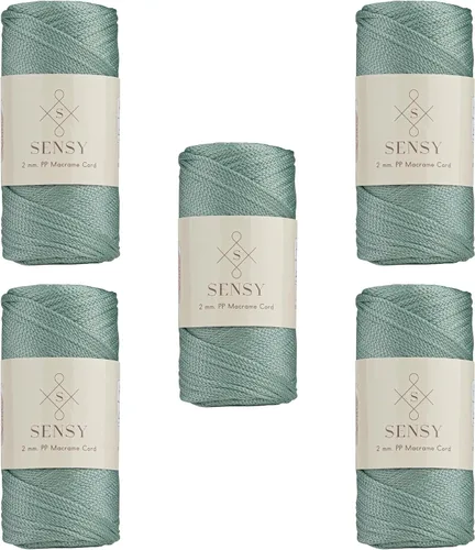 Vista 129 de Sensy Premium 2mm 229.5 metros de cuerda de poliéster 100% cordón de polipropileno Cordón de macramé 2mm Cordón para bolso de crochet Hilo