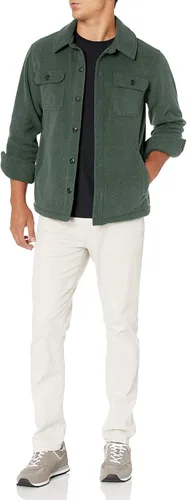 Vista 4 de Tienda Essentials Men's Long-Sleeve Polar Fleece Shirt Jacket