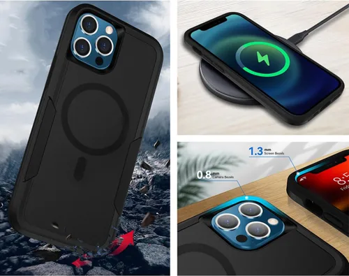 Vista 6 de Funda magnética personalizada para iPhone 17 Air 16 15 14 Pro Max Plus 13 12 11, personaliza el nombre del texto de la foto y imagen, imanes fuertes