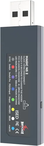 Vista 2 de MAYFLASH Magic NS 2 Wireless Bluetooth USB Adapter Compatible with SwitchSwitch 2, Steam Deck, Windows, Raspberry Pi, Xbox Series X & S Bluetooth