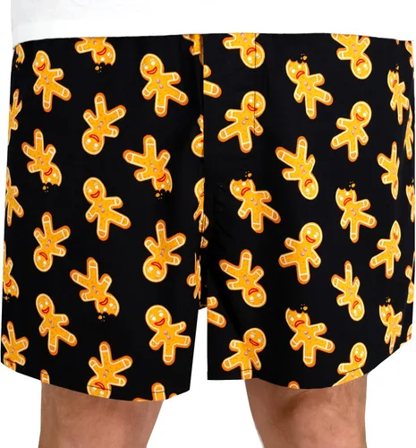 Vista 33 de ROCK ATOLL Calzoncillos tipo bóxer de algodón con estampado novedoso y brillante para hombre Estampado Afrutado Negro
