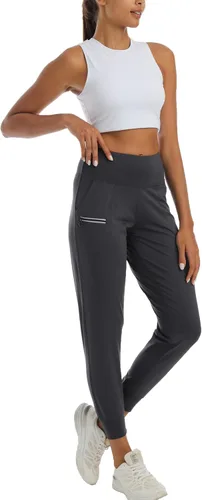 Vista 103 de Kcutteyg - Pantalones deportivos con bolsillos para mujer, diseño suave, ligero y de secado rápido, para entrenamiento, gimnasia, yoga y correr