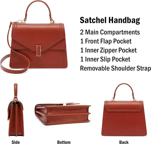 Vista 4 de Scarleton Top Handle Satchel Purses for Women Shoulder Bag Purse Crossbody Bags for Women Handbags for Women H2083