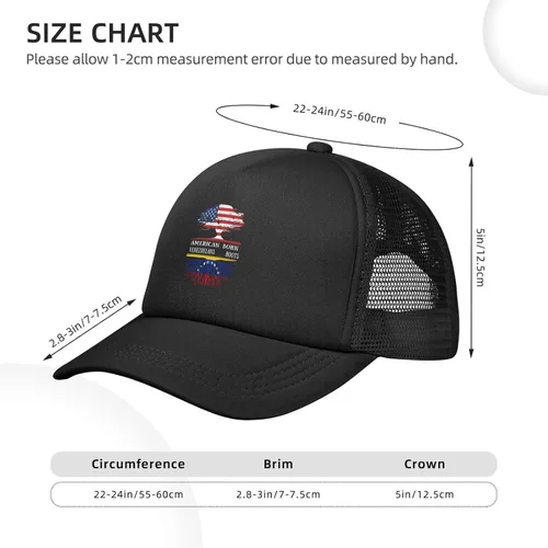 Vista 4 de Born Roots Flag Gorra de béisbol de malla sólida para papá camionero sombrero de ala plana