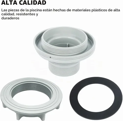 Vista 3 de Kit de conector de manguera de piscina roscado de entrada Tres