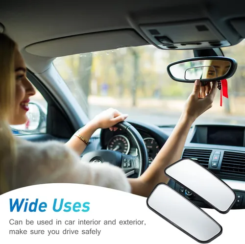 Vista 4 de Tallew 4 piezas de espejo de punto ciego para coche, espejo retrovisor lateral convexo, punto ciego, rectangular, accesorios para visión trasera