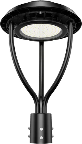 Vista 26 de Luz LED de poste superior de 60 W con fotocélula, 60 W, 48 W, 36 W, ajustable, 8400 lúmenes, CCT ajustable 3000/4000/5000K, luces de poste al aire