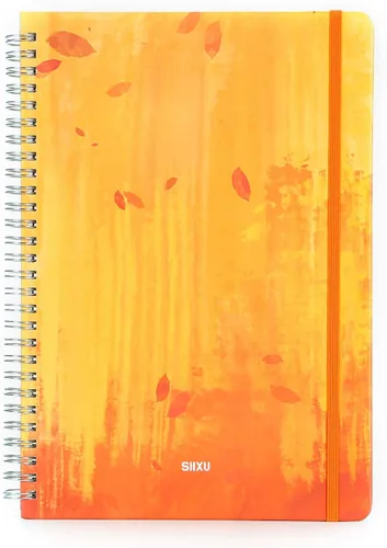 Vista 6 de SIIXU Cuaderno de diario en blanco colorido, diario personal de tapa dura sin líneas para escribir para mujeres y niñas, bonito bloc de notas