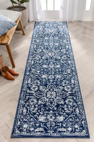 Vista 42 de Well Woven - Alfombra tejida estilo vintage con diseño de medallón, 68 x 120 cm