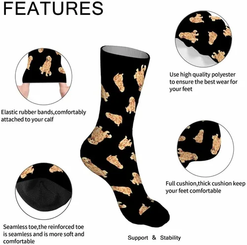 Vista 3 de Pehede Calcetines divertidos unisex, regalos para mujeres y hombres