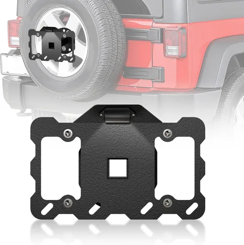 Vista 10 de Marco de Placa de Matrícula Frontal Compatible con Tesla Cybertruck 2024 2025 2026, Soporte de Placa de Matrícula sin Taladro con Antirrobo, Kit
