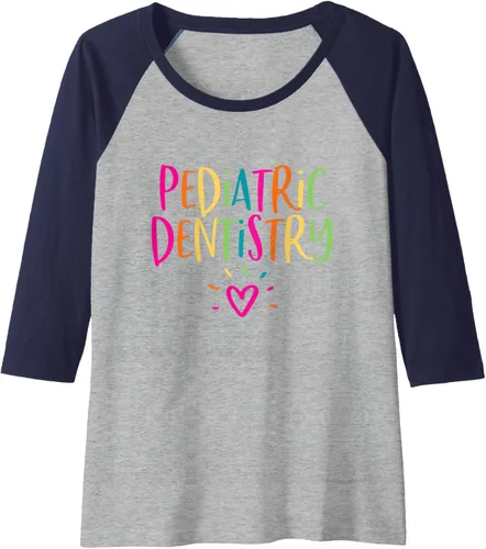 Vista 5 de Camiseta de béisbol de DDS Raglán, diseño de dentista