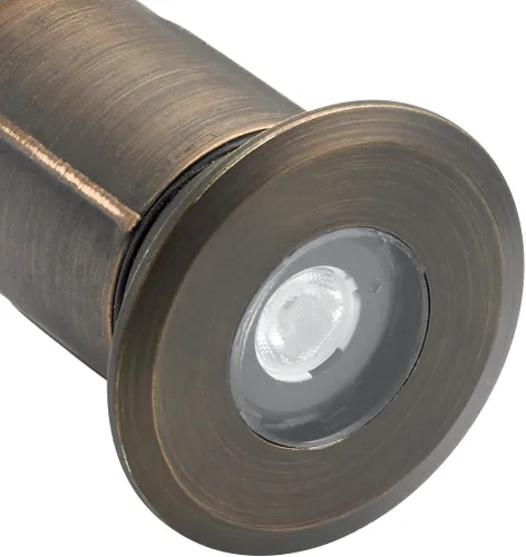 Vista 2 de Kichler 12V MR8 Empotrable en el suelo Basic Trim Centennial Latón, 2.00x3.00x2.00