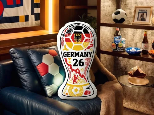Vista 5 de Almohada personalizada de la bandera nacional del trofeo de fútbol 2026