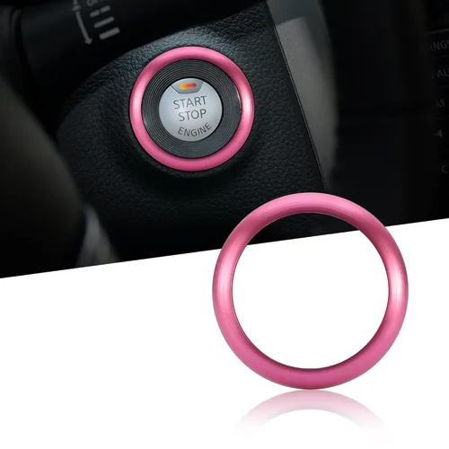 Vista 10 de TOMALL Anillo de arranque de motor Compatible con Nissan Altima 2013 2014 2015 2016 2017 2018 Cubierta de botón de encendido de llave