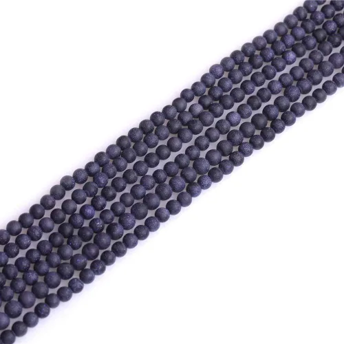 Vista 60 de Cuentas espaciadoras redondas de ágata negra esmerilada mate mate de 0.157 in para fabricación de joyas de 15 pulgadas