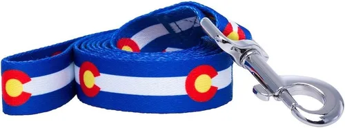 Vista 3 de Native Pup Correa para perro con bandera de Chicago (Chicago Big Stars)