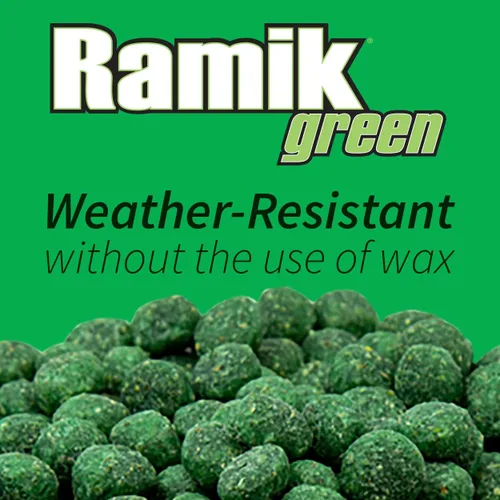 Vista 5 de Neogen Ramik, pellets de rodenticida resistente al clima con sabor a pescado verde, cubo de 20 libras