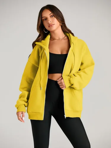 Vista 3 de EFAN lindas sudaderas con capucha para chica adolescente, chaqueta extragrande para el otoño, informales estilo año 2000 (Y2K), con cordón