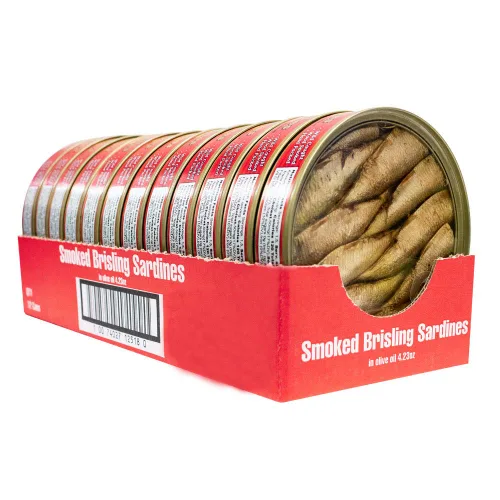Vista 5 de MW Polar Sardinas Brisling Ahumadas en Aceite de Oliva, de 4.23 Oz - Paquete de 12