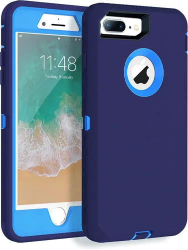 Vista 17 de Mgx Funda resistente para iPhone 8 Plus [protector de pantalla integrado] y funda de defensa de triple capa a prueba de golpes a prueba de caídas