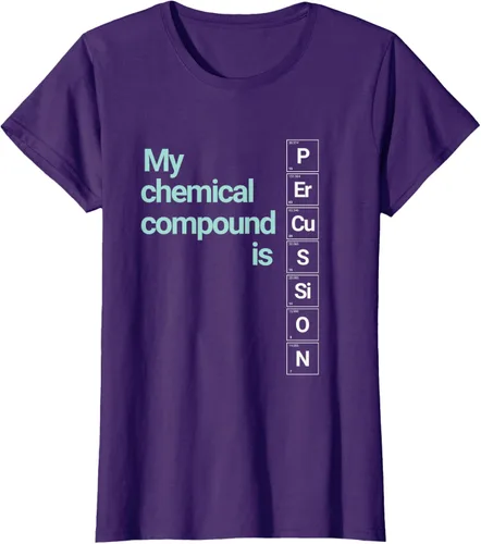 Vista 11 de Percussion Band Geek My Chemical Compound T-Shirt