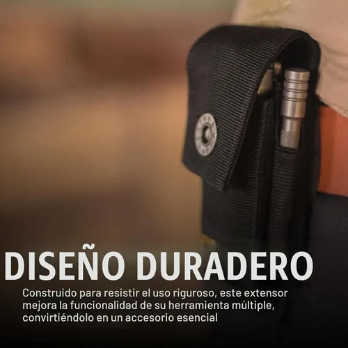 Vista 3 de LEATHERMAN, accesorio adicional para herramientas múltiples, extensor de desarmador de brocas, plateado Extiende el alcance de tornillos empotrados