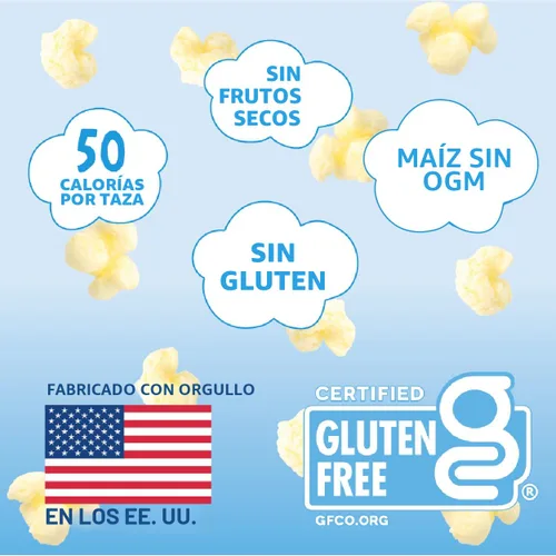 Vista 3 de Like Air Puffcorn Paquete variado de 5 sabores (0.5 oz, paquete de 10) – Bocadillos de una sola porción, 80 calorías, sin gluten, kosher, maíz sin