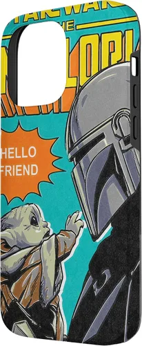 Vista 2 de Funda para iPhone 14 Pro Max Star Wars The Mandalorian Mando y el Niño