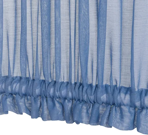Vista 5 de Aquazolax Cortina fina para puerta francesa, elegante cortina de gasa sólida de 30 x 72 pulgadas, cortina con alzapaños para puerta de vidrio, 1