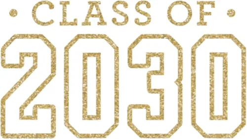 Vista 13 de Senior 2030 Iron On Transfer Shirt Decal, Black Handmade in the USA by Bleacher Spirit