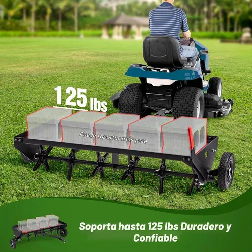 Vista 5 de Suchtale Aireador de remolque de 40 pulgadas con enganche universal, aireador de enchufe de remolque con barra de remolque extra ancha, aireador