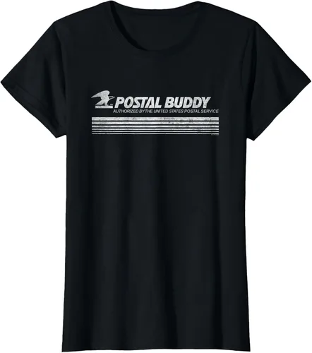 Vista 20 de USPS Vintage Postal Buddy - Camiseta, Negro, S